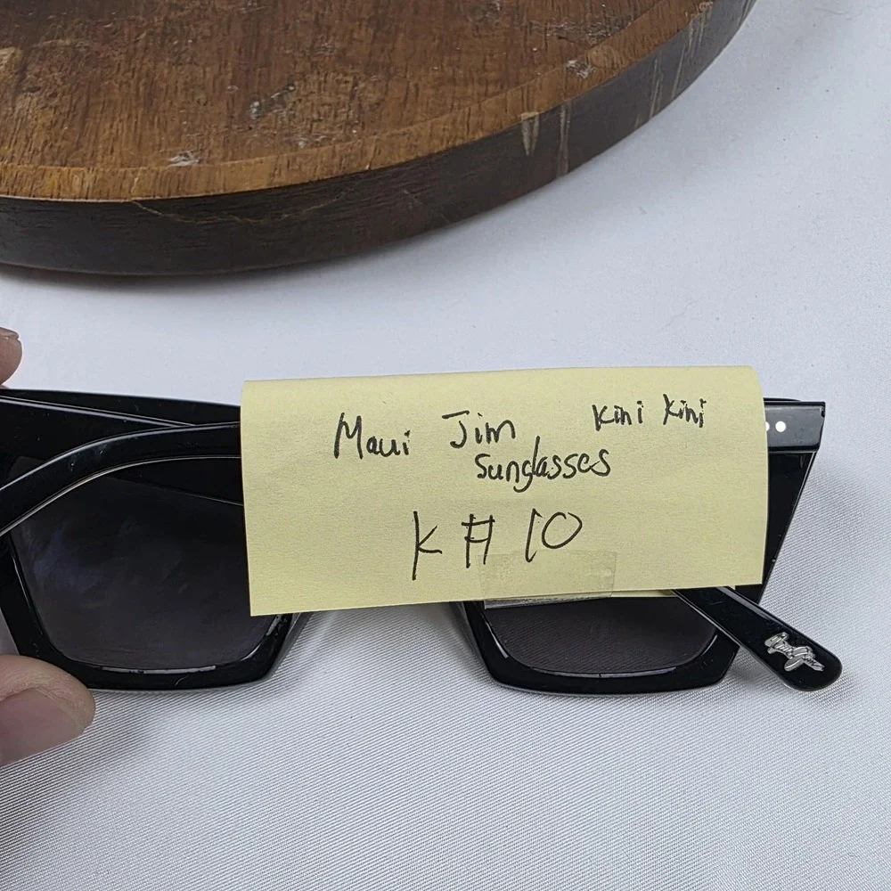 Maui Jim Kini Kini Sunglasses Womens 54-20-145 Gray Cat Eye MJ 849-02K